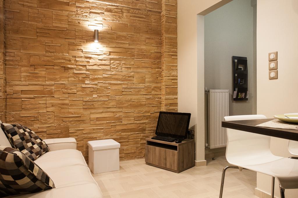 Elegant And Safe Gold And Blue Apartment Walk To Acropolis Athen Eksteriør billede